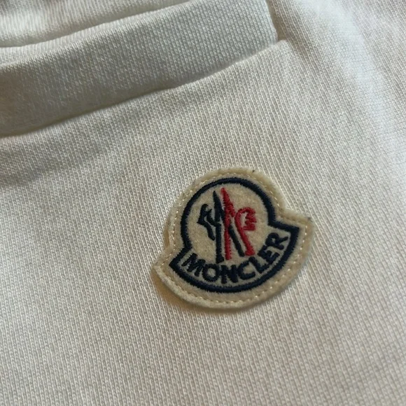 Ladies MONCLER white jogger pants. AUTHENTIC - Picture 3 of 8